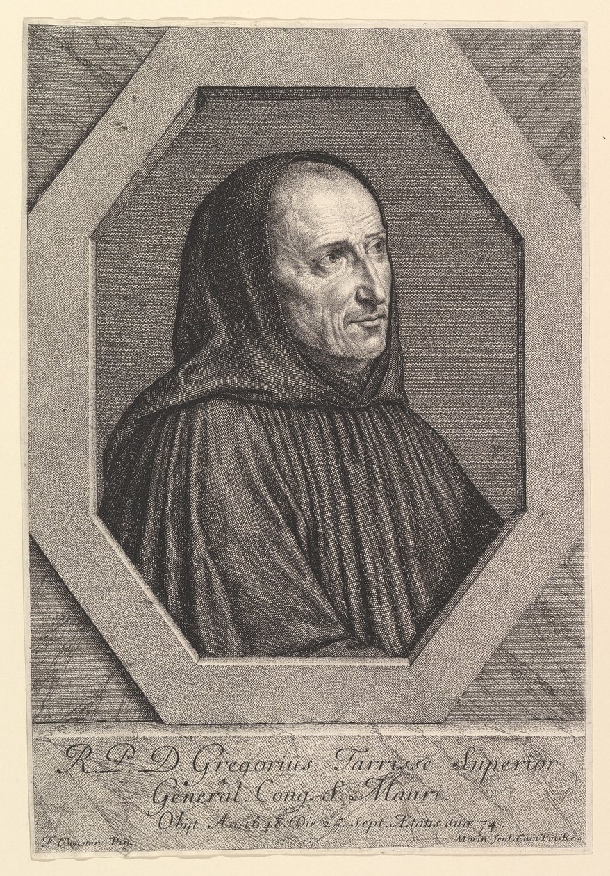 Dom Grégoire Tarrisse, superior general de la Congregación de Saint-Maur de Jean Morin