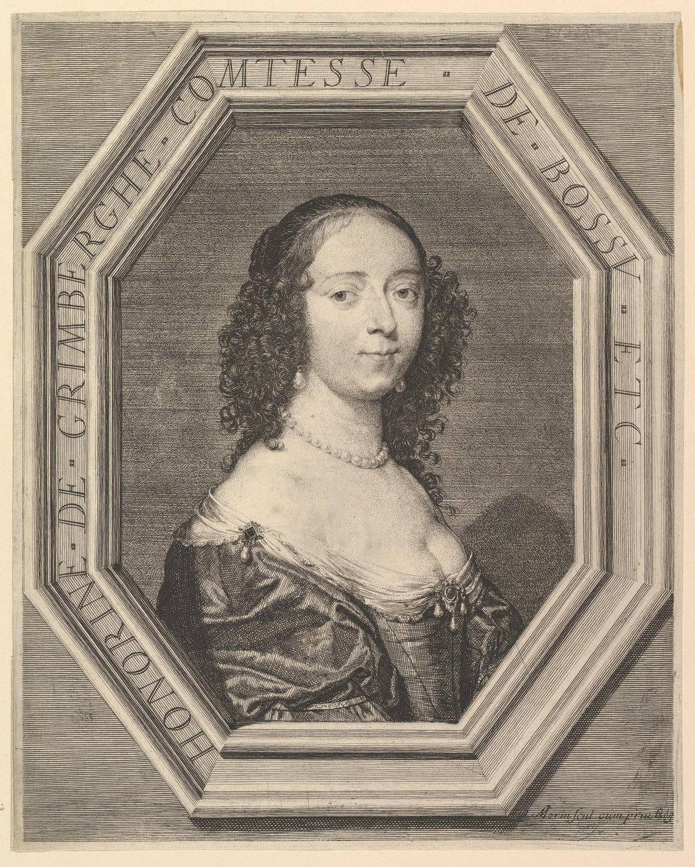 Honorine de Grimberghe, condesa de Bossu de Jean Morin
