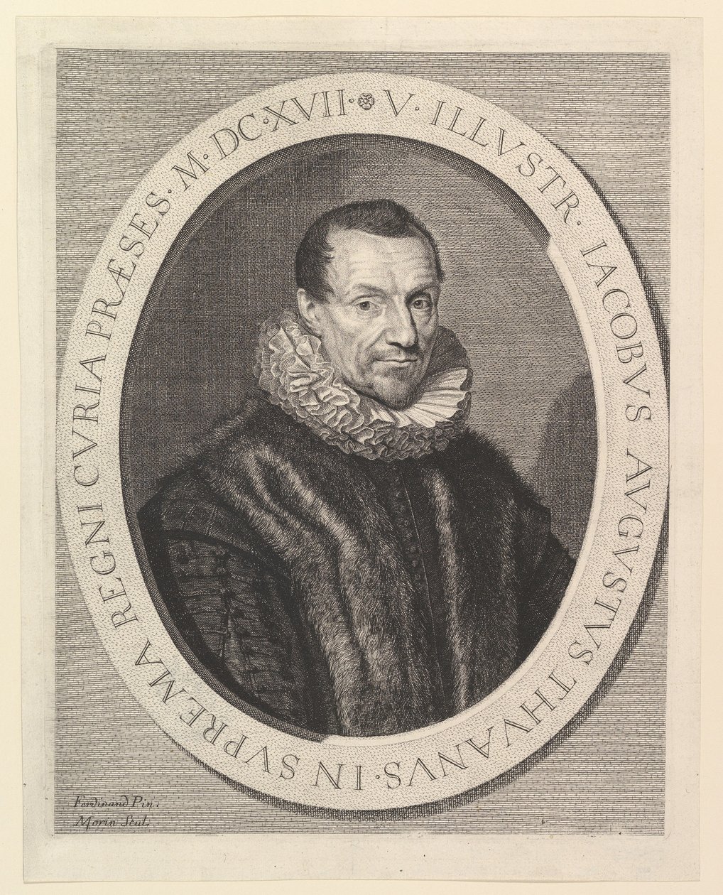 Jacques-Auguste de Thou, primer presidente del Parlamento de Jean Morin