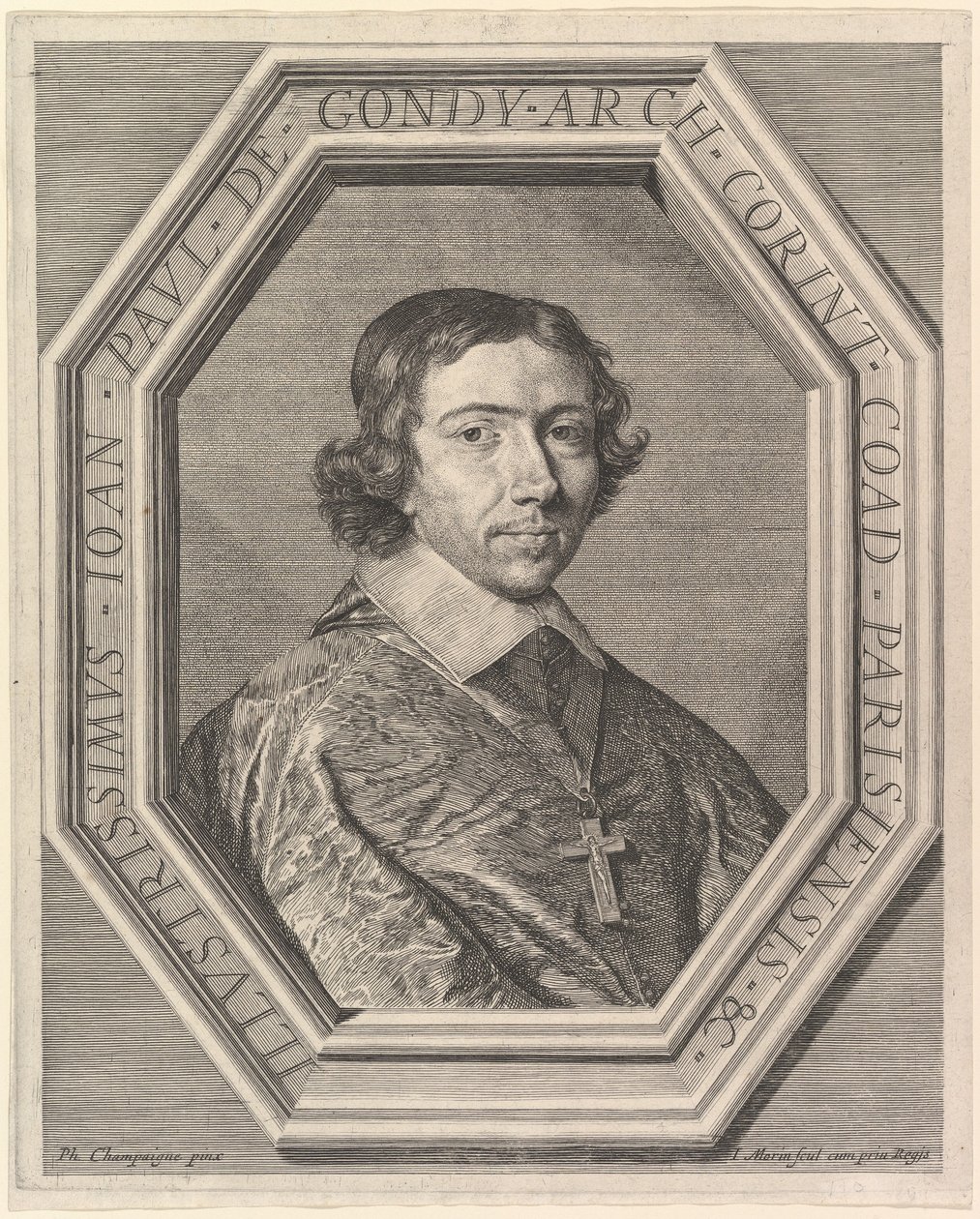 Jean-François-Paul de Gondy, coadjutor del arzobispo de París, futuro cardenal de Retz de Jean Morin