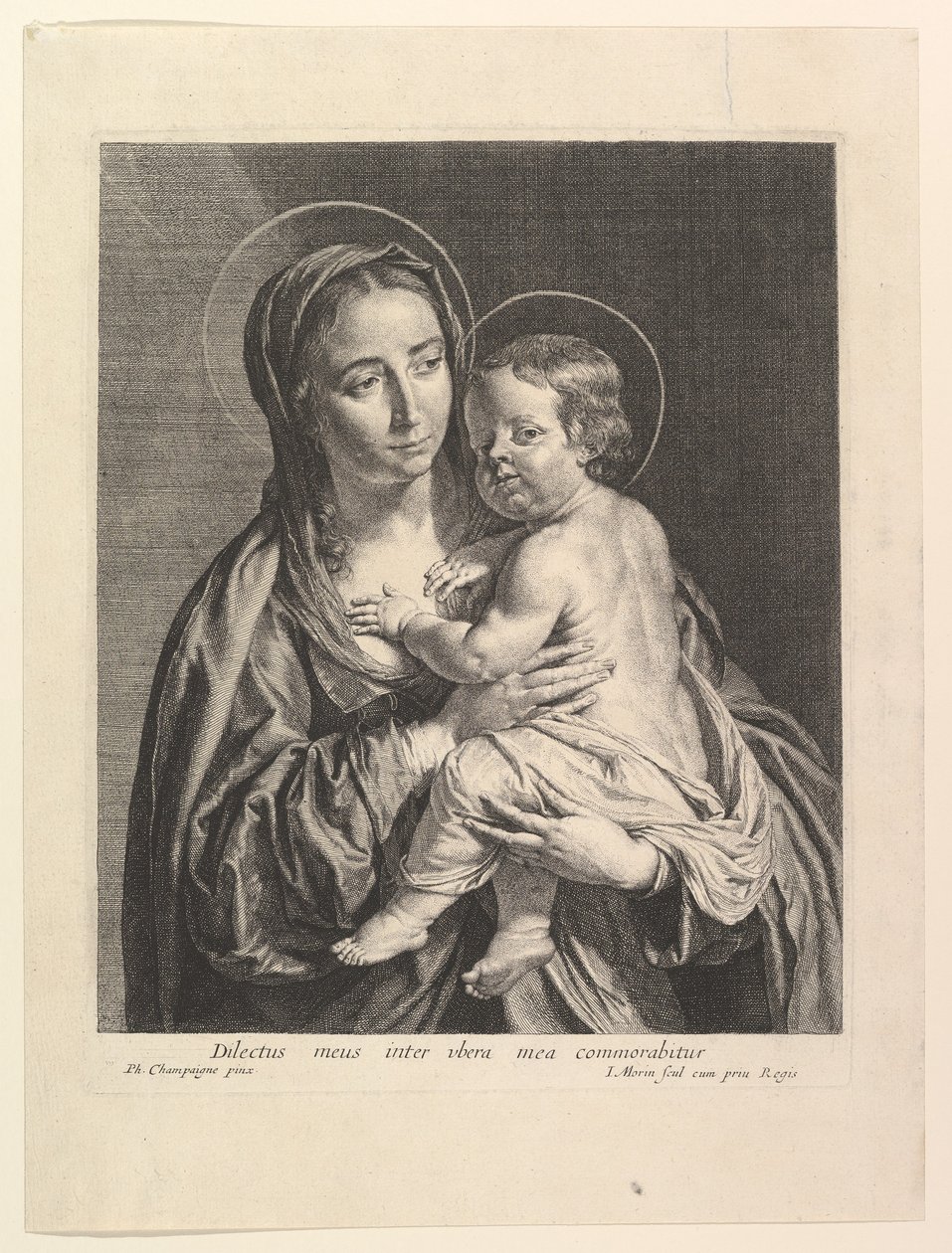 La Virgen con el Niño de Jean Morin