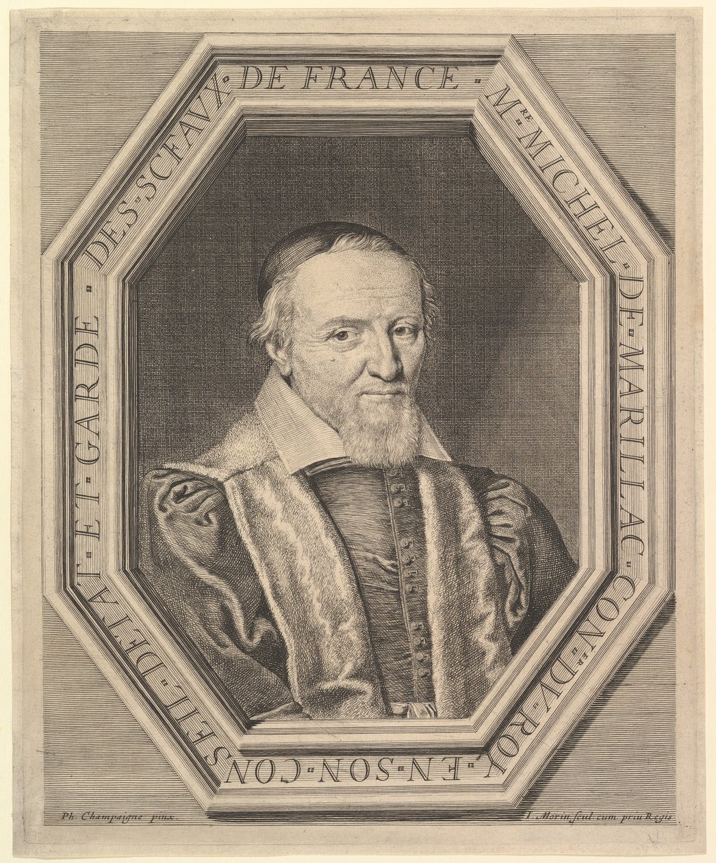 Michel de Marillac, consejero de estado y guardián de los sellos, siglo XVII de Jean Morin