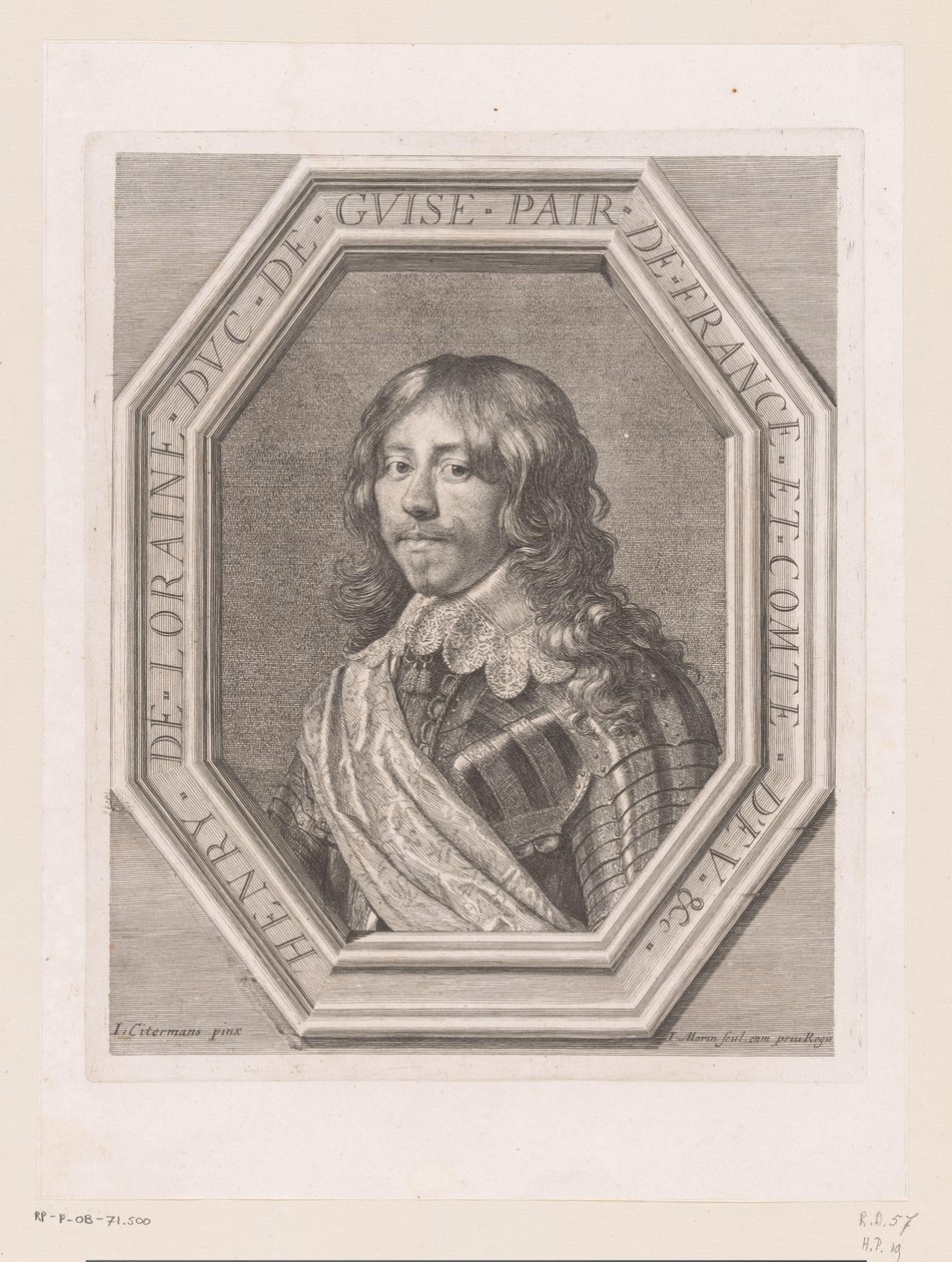 Retrato de Enrique II de Lorena, duque de Guisa de Jean Morin