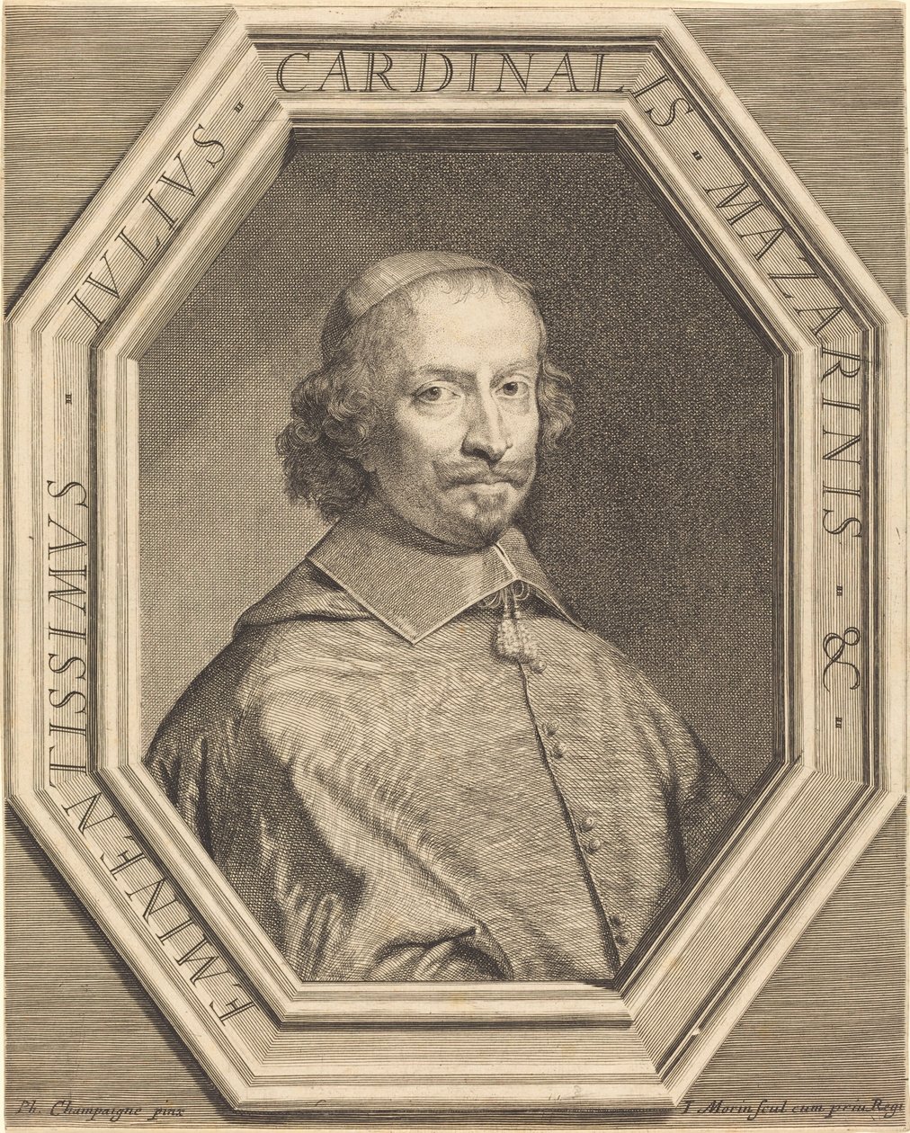 Cardenal Mazarino de Jean Morin after Philippe de Champaigne