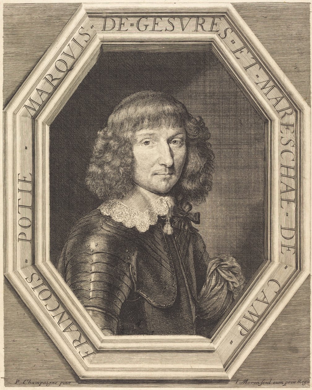 François Potier, marqués de Gevres de Jean Morin after Philippe de Champaigne