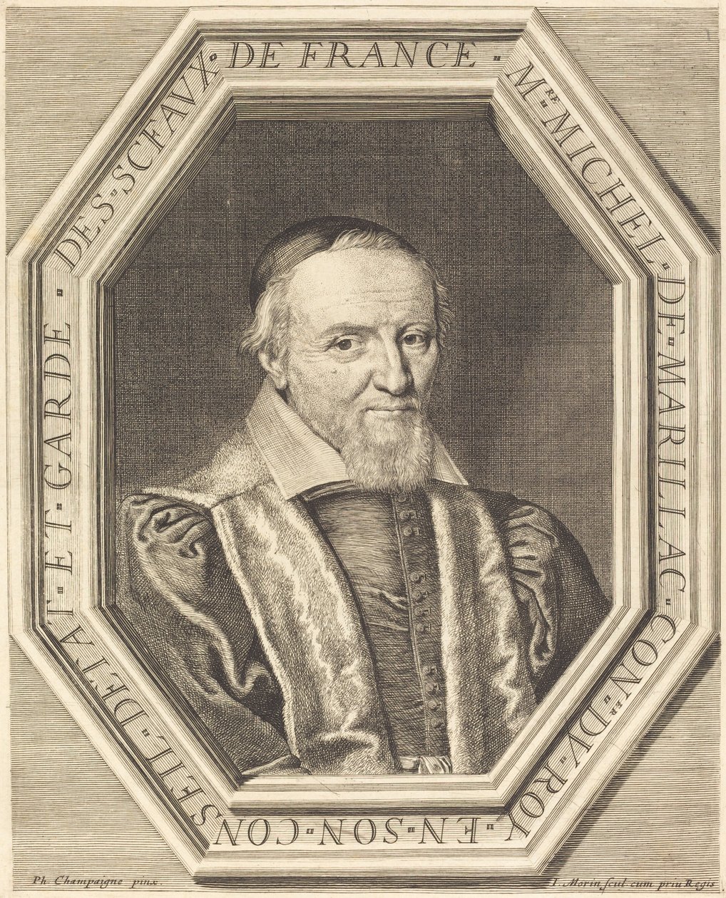 Michel de Marillac de Jean Morin after Philippe de Champaigne