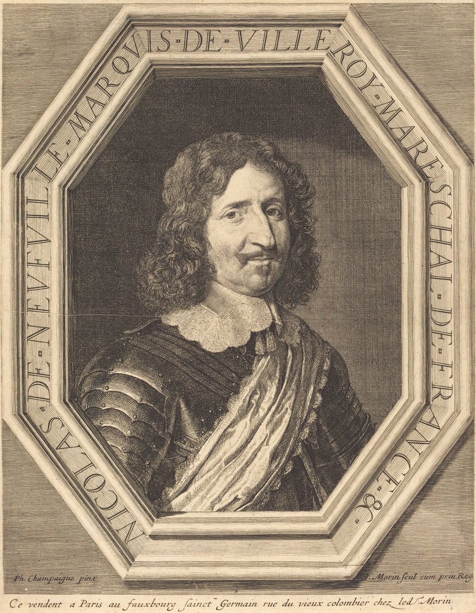 Nicolás de Neufville, marqués de Villeroy de Jean Morin after Philippe de Champaigne