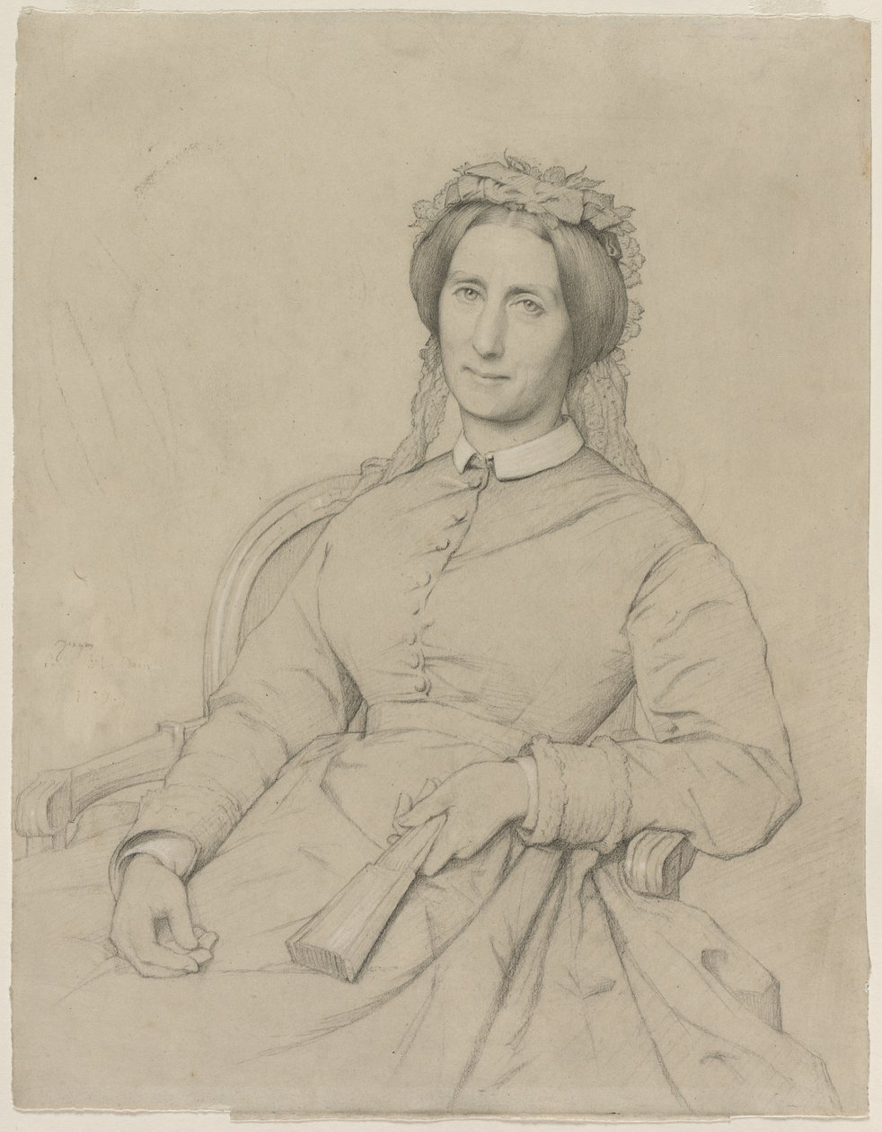 Madame Hippolyte Flandrin Aimée Ancelot, 1869 de Jean Paul Flandrin