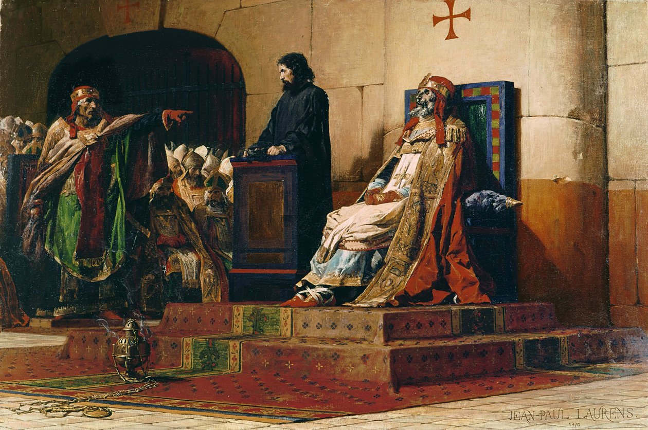 Papa Formoso y Esteban VII, 1870 de Jean Paul Laurens