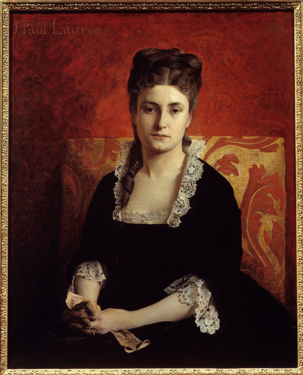 Retrato de mujer de Jean Paul Laurens