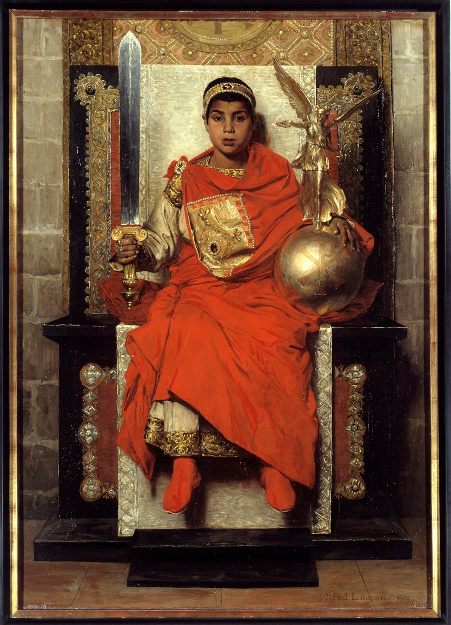 El Bajo Imperio: Flavio Honorio (384-423). Primer emperador de Occidente (395-423), niño de Jean Paul Laurens