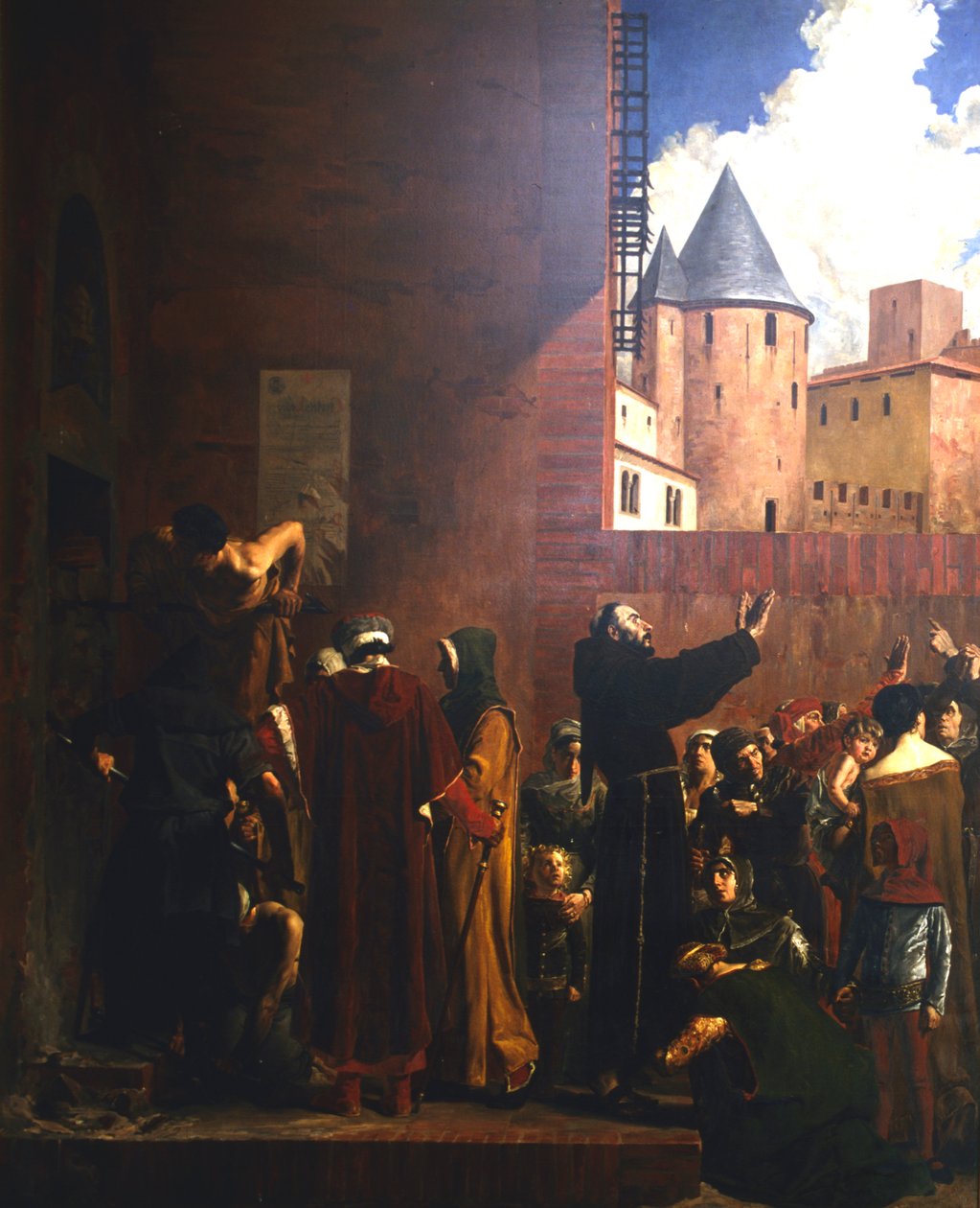 El asedio de Carcasona, 1209 c. 1858-1921 de Jean Paul Laurens