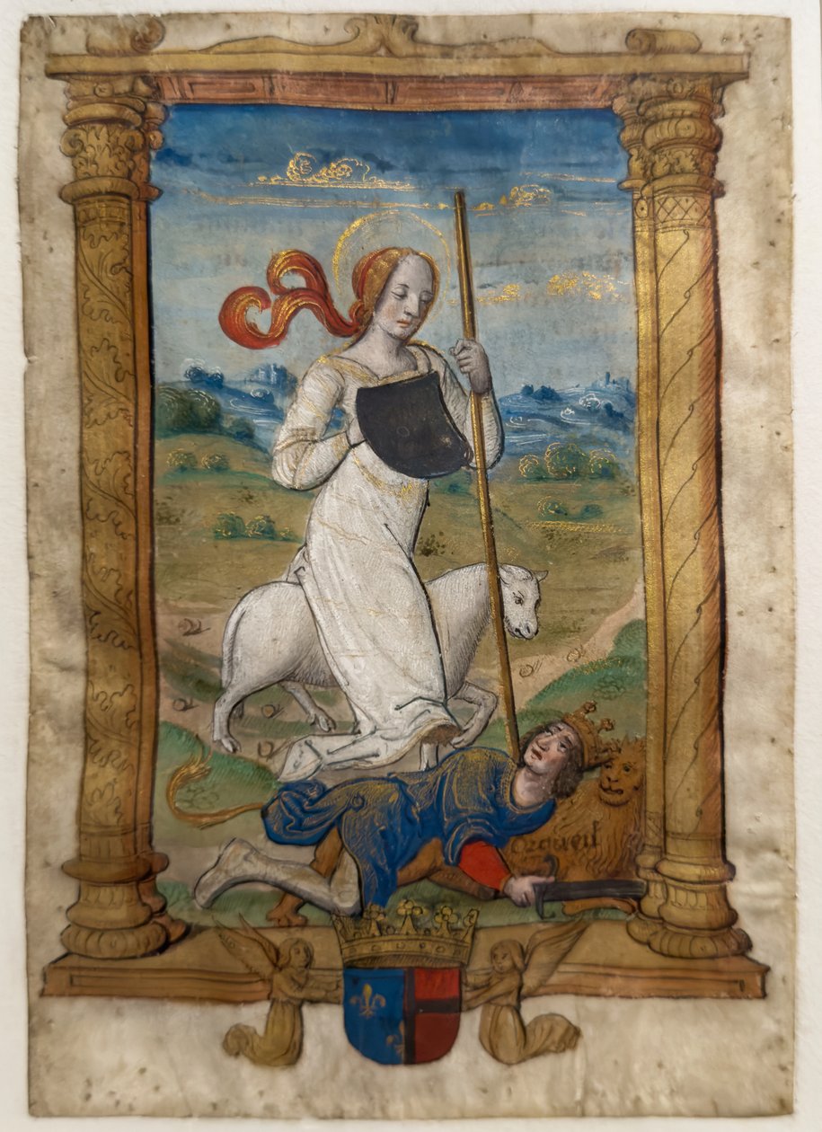 Humildad y orgullo. Les rondeaux des vertus, después de 1515 (Pergamino pintado e iluminado) de Jean Pichore
