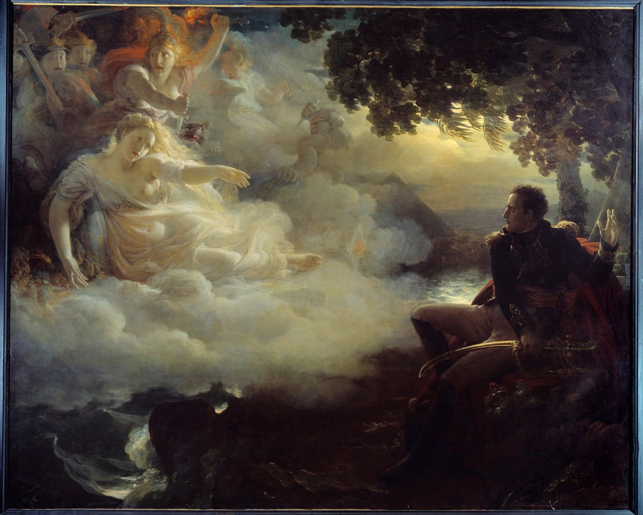 Alegoría del estado de Francia antes del regreso de Napoleón Bonaparte de la campaña de Egipto de Jean Pierre Franque