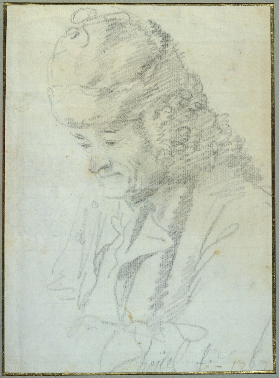 Voltaire (1694-1778) en la vejez, 1769 de Jean Pierre Houel