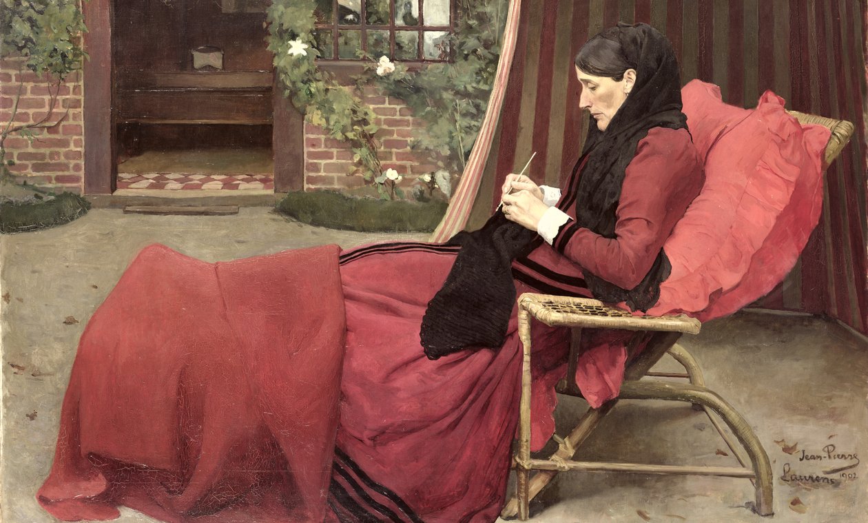 Retrato de mi madre, 1902 de Jean Pierre Laurens
