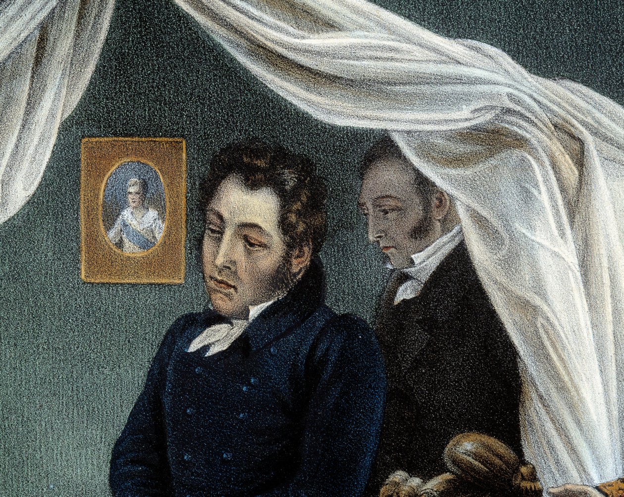 La muerte de Napoleón, 5/05/1821 en Santa Elena (detalle) representando a Louis Etienne Saint Denis conocido como 