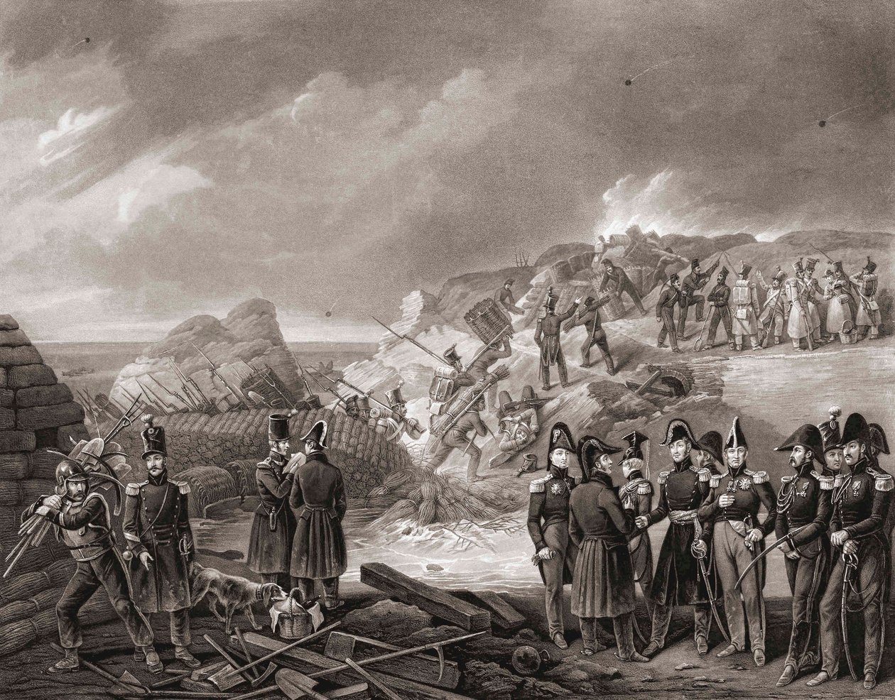 El sitio de Amberes de Jean Pierre Marie Jazet