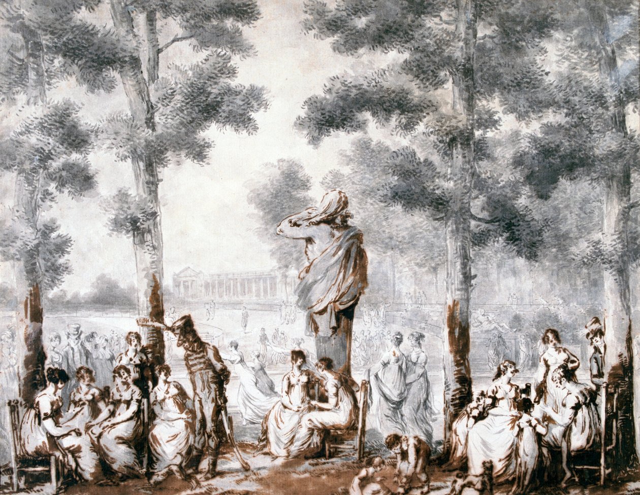 La Terraza de las Tullerías de Jean Pierre Norblin de La Gourdaine