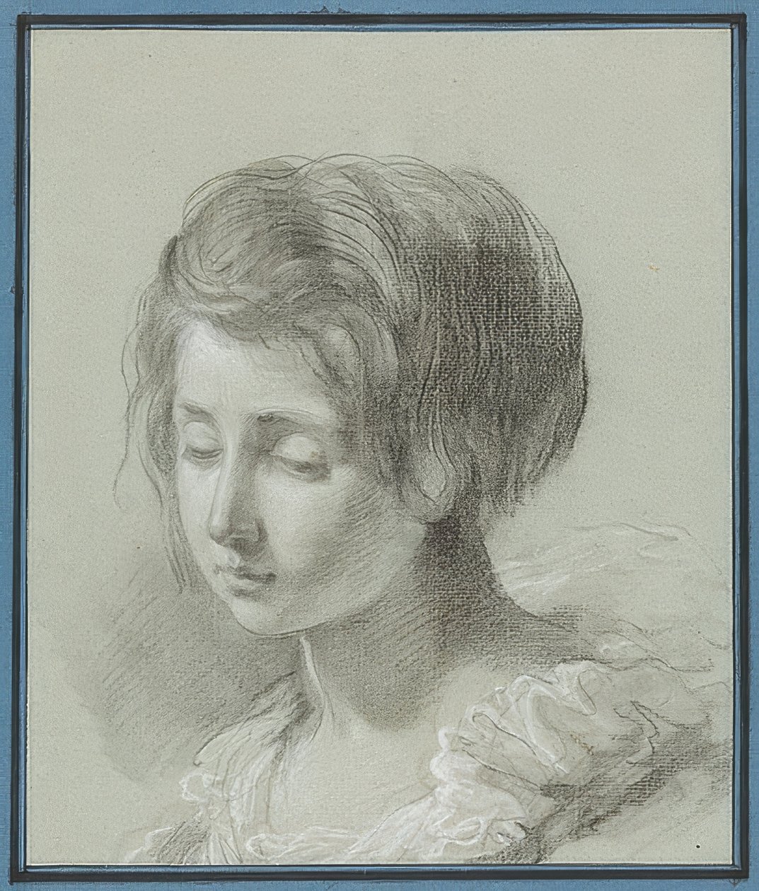 Retrato de una joven. Alrededor de 1781 de Jean Pierre Saint Ours