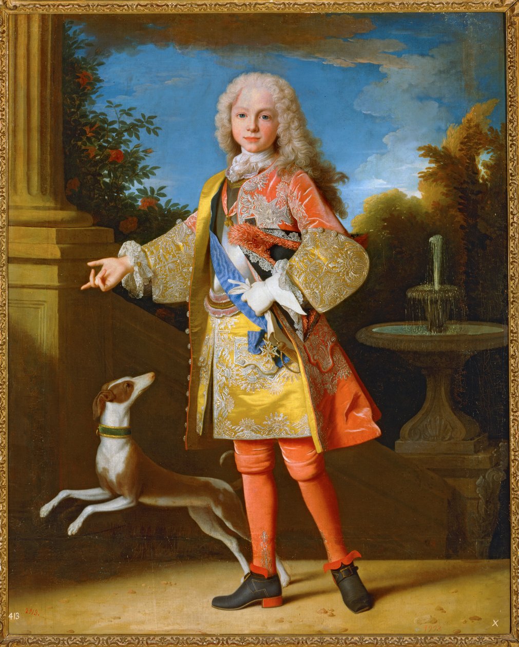 Fernando VI de España de niño ... (pintura sobre lienzo) de Jean Ranc