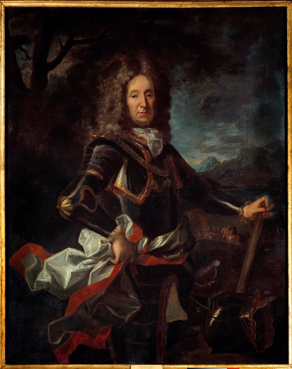 Retrato de Charles Henri de Lorraine, Príncipe de Vaudemont (1649-1723) hijo de Charles IV. Pintura de Jean Ranc (1674-1735) de Jean Ranc