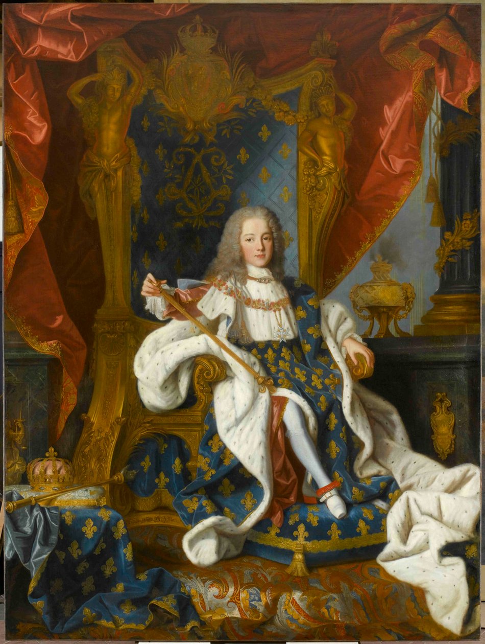 Retrato de Luis XV 1710-1774 rey de Francia, a la edad de 9 años, 1719 de Jean Ranc
