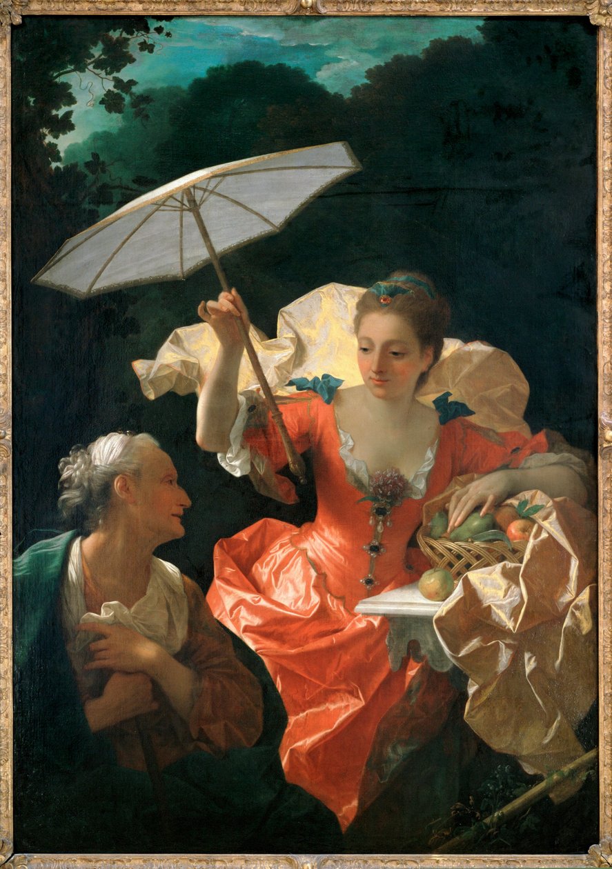 Vertumna y Pomona (pintura sobre lienzo) de Jean Ranc