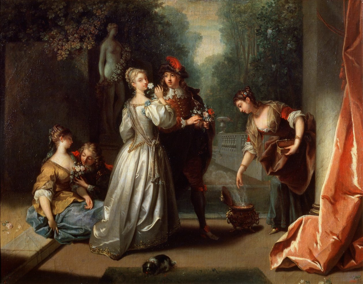 Olor de la serie Los Cinco Sentidos, finales de 1720 o principios de 1730 de Jean Raoux