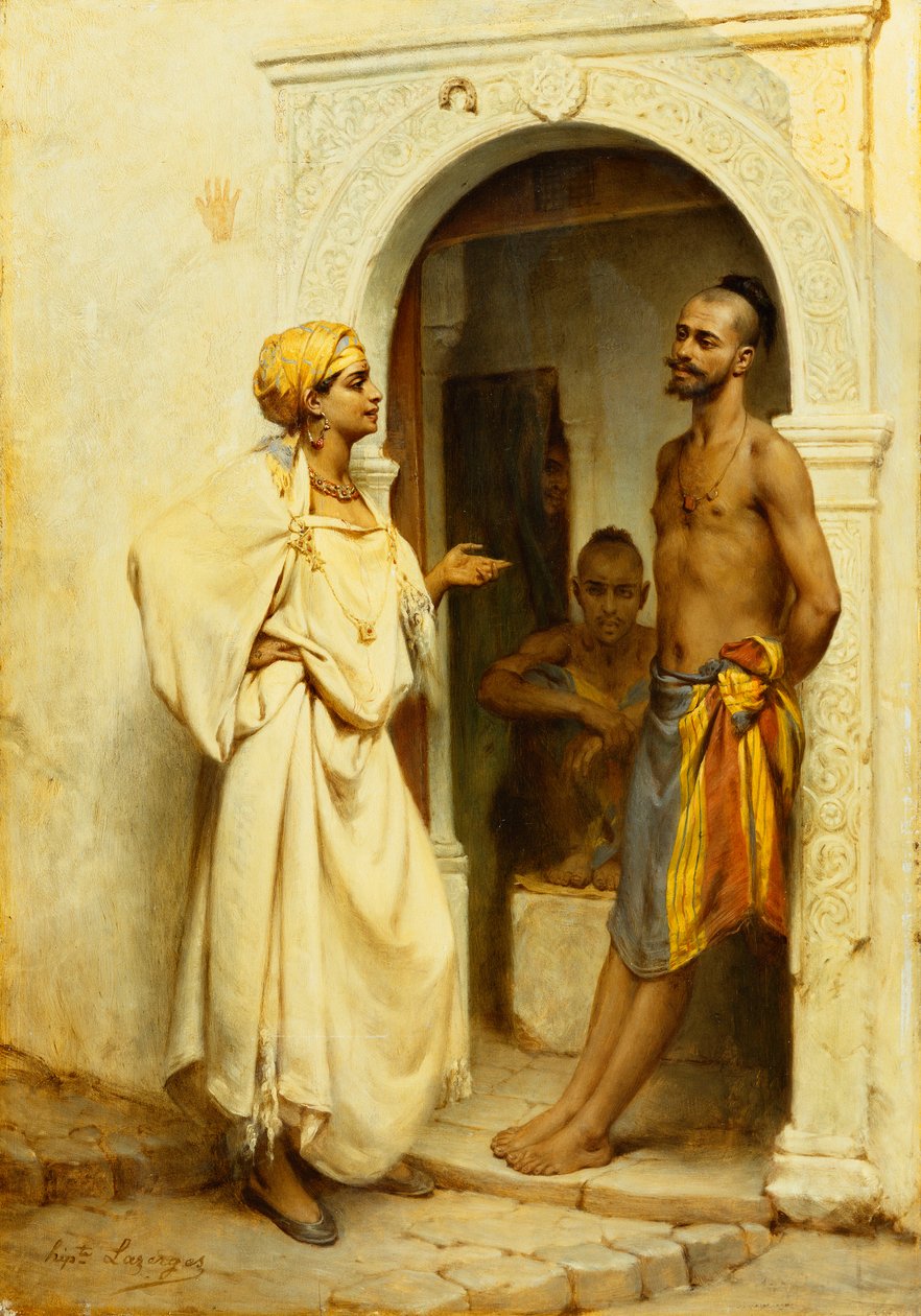 Coqueteo de Jean Raymond Hippolyte Lazerges
