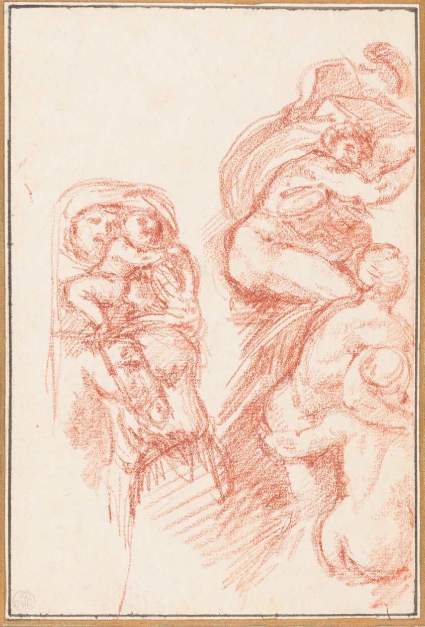 Figuras del techo de la Capilla Sixtina de Jean Robert Ango