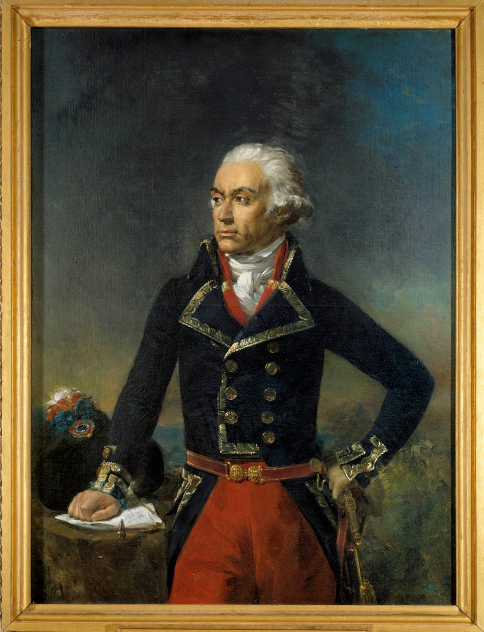 Retrato de Charles Francois Dumouriez, General en Jefe del Ejército del Norte 1792 (1739-1823) de Jean Sebastien Rouillard