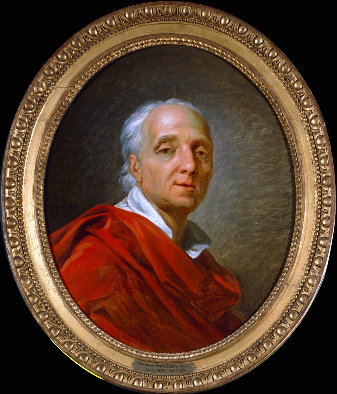 Denis Diderot, hombre de letras y enciclopedista francés del siglo XVIII de Jean Simon Berthelemy