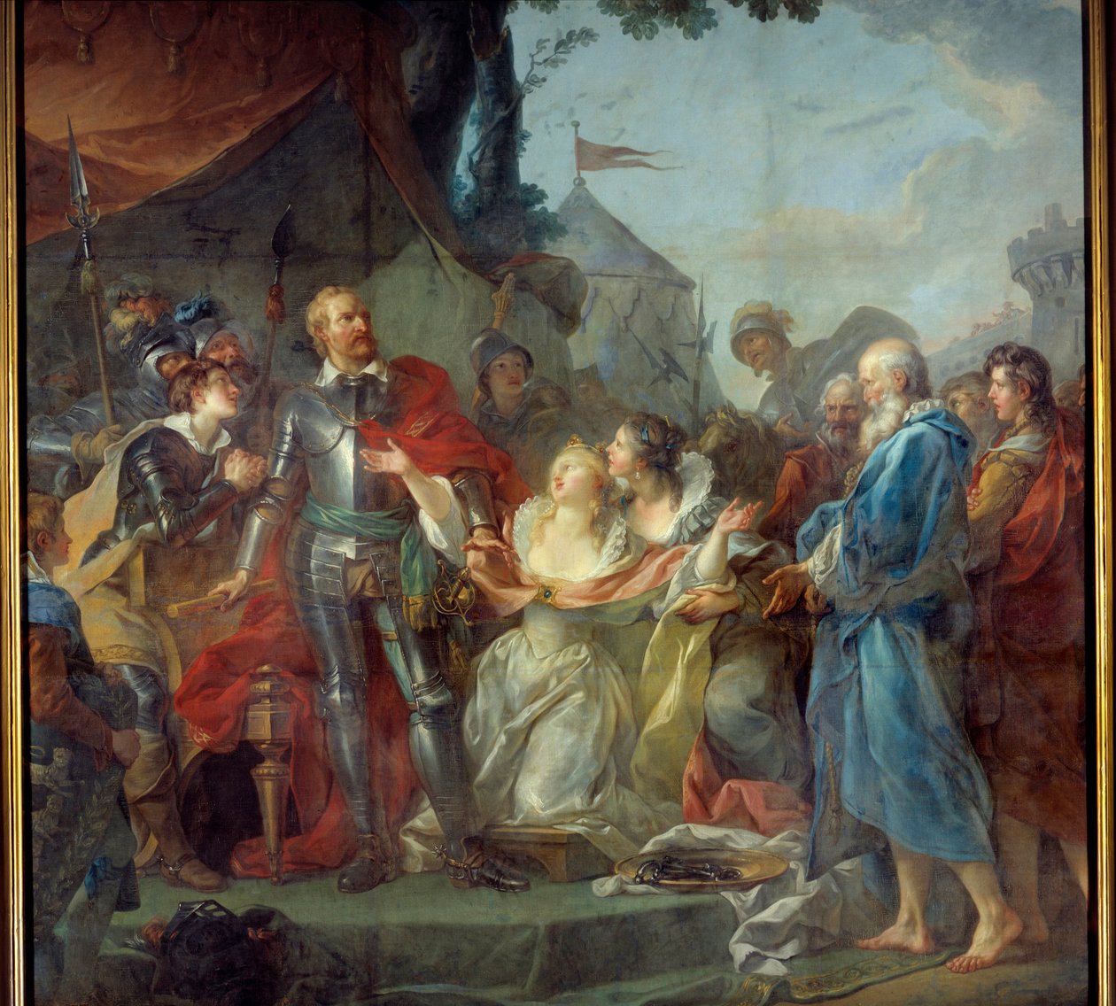 El sitio de Calais en 1347 fue el devotamiento de Eustaquio de San Pedro, el más conocido de los seis burgueses de Calais, que se dirigió al rey de Inglaterra Eduardo III para suplicar por la gracia de los habitantes de Calais (agosto de 1347) de Jean Simon Berthelemy