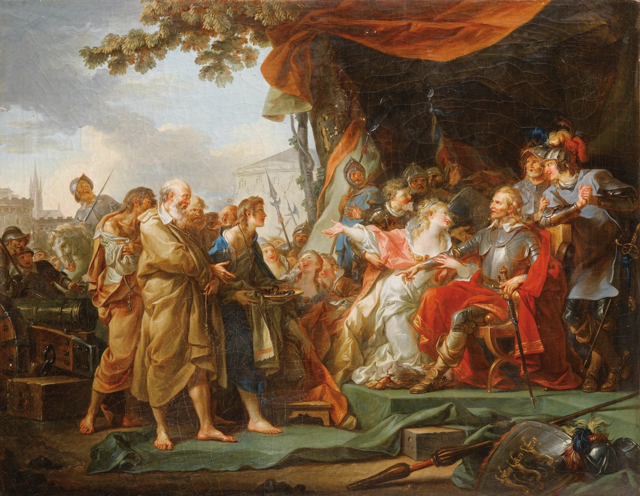 En francés:  Les Bourgeois de Calais Los burgueses de Calais de Jean Simon Berthelemy