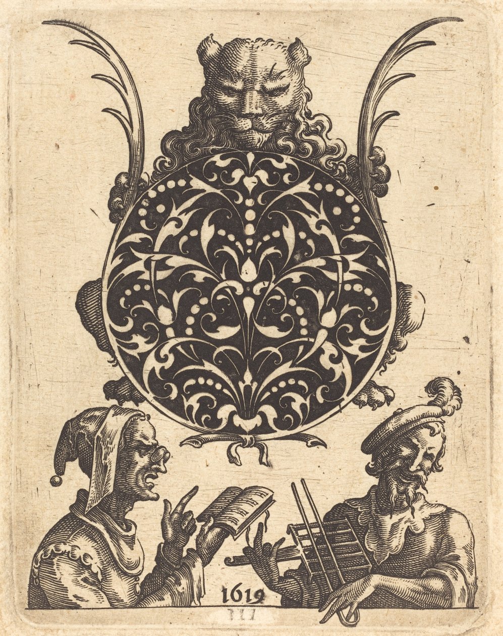 Diseño de joyería con una cabeza de león de Jean Toutin