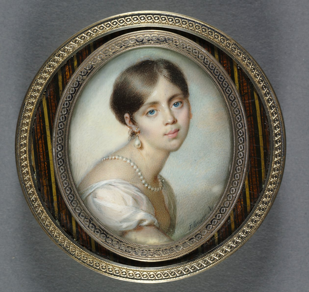 Retrato de una Joven en Blanco, 1805 de Jean Urbain Guerin