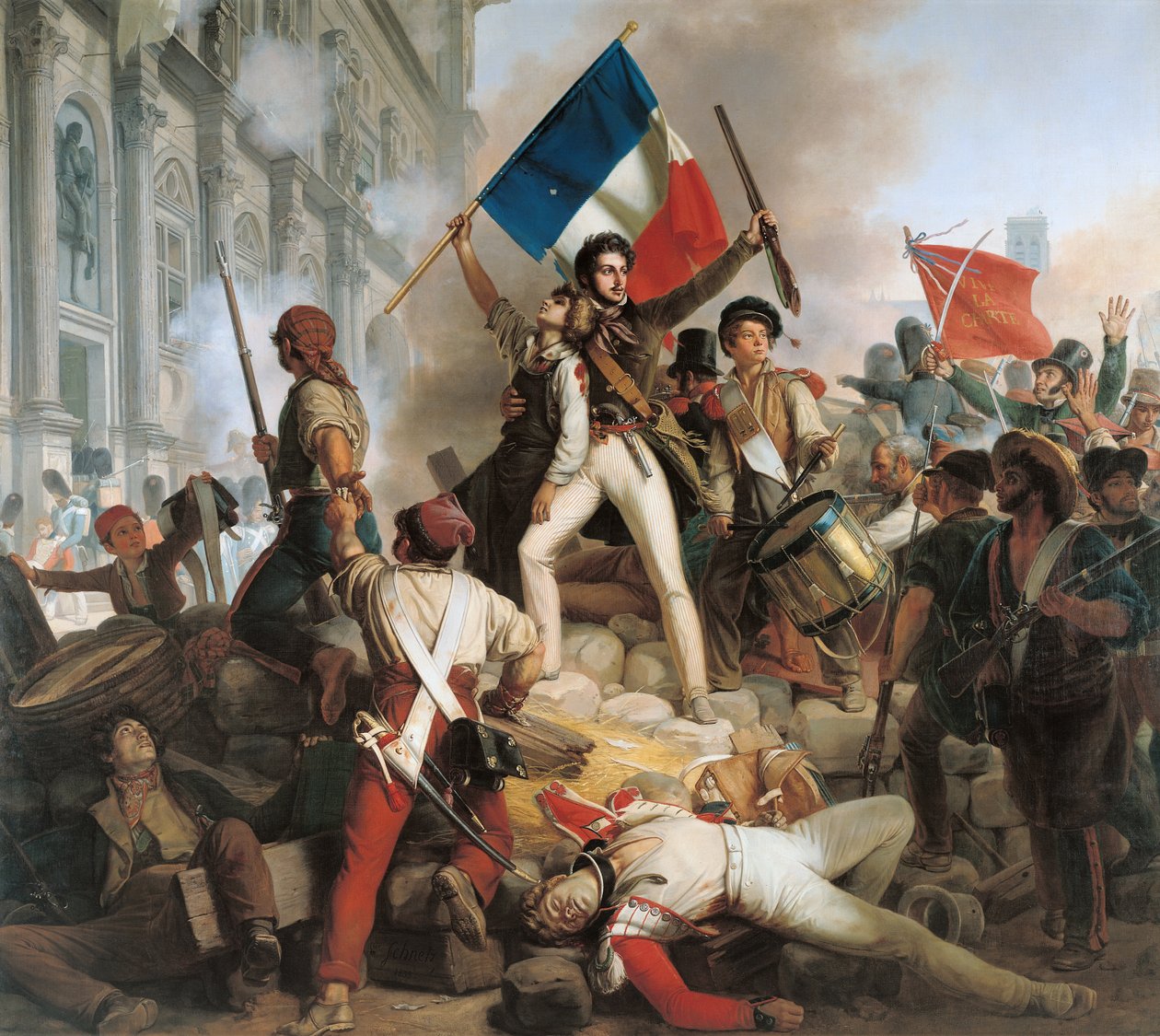 Luchas en el Hotel de Ville, 28 de julio de 1830, 1833 de Jean Victor Schnetz