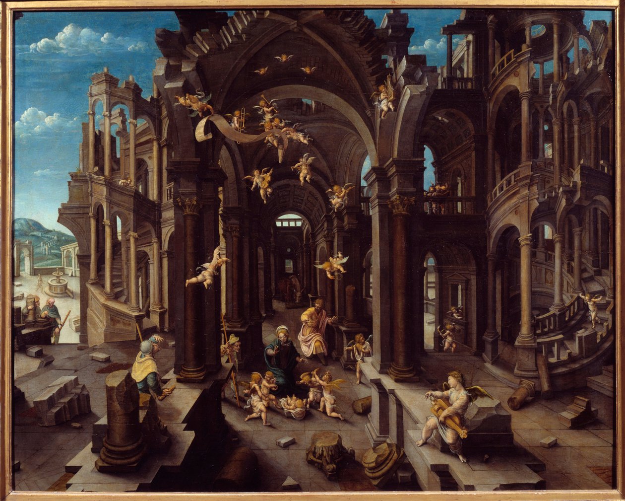 Adoración de los pastores de Jean de Gourmont