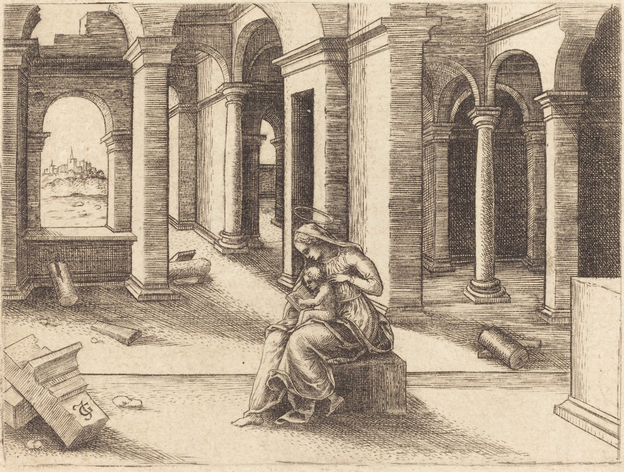 La Virgen y el Niño de Jean de Gourmont I