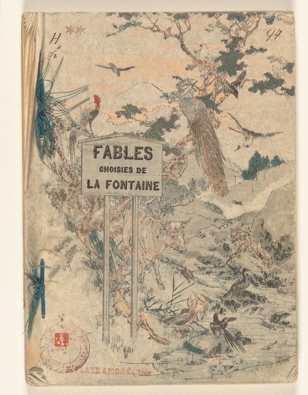 Fábulas de Fontaine - Segunda parte Fables choisies de la Fontaine - tomo segundo (título sobre objeto) de Jean de la Fontaine