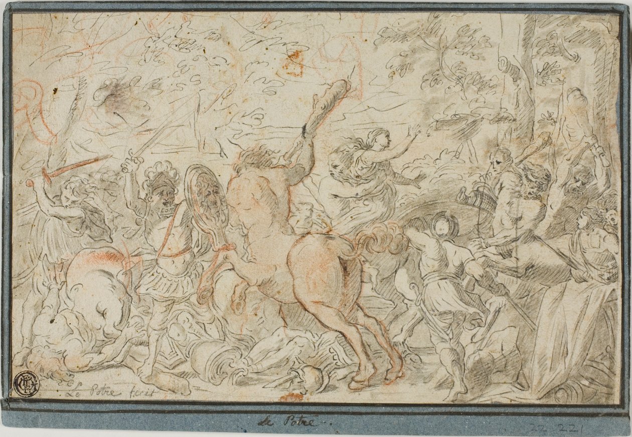 Batalla de Lapiths y Centauros de Jean le Pautre