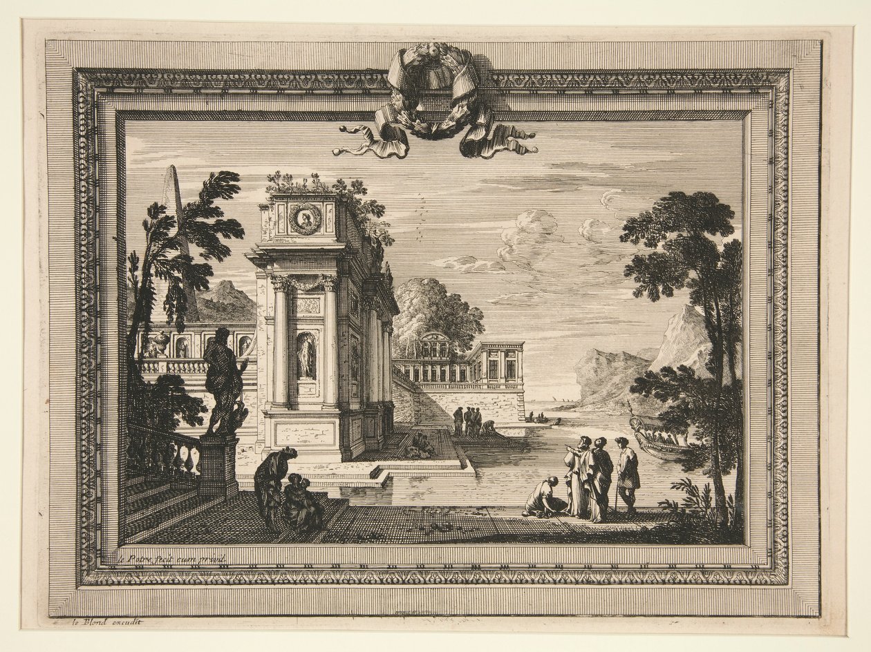 Paisaje clásico de Jean le Pautre