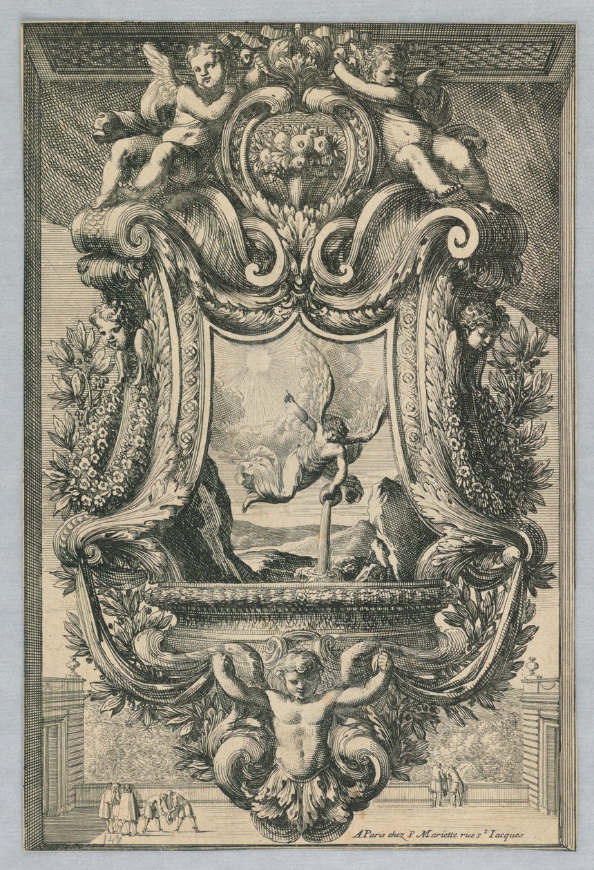 Diseño para caños de agua bendita, de "Inventions Pour Faire des Plaques" de Jean le Pautre