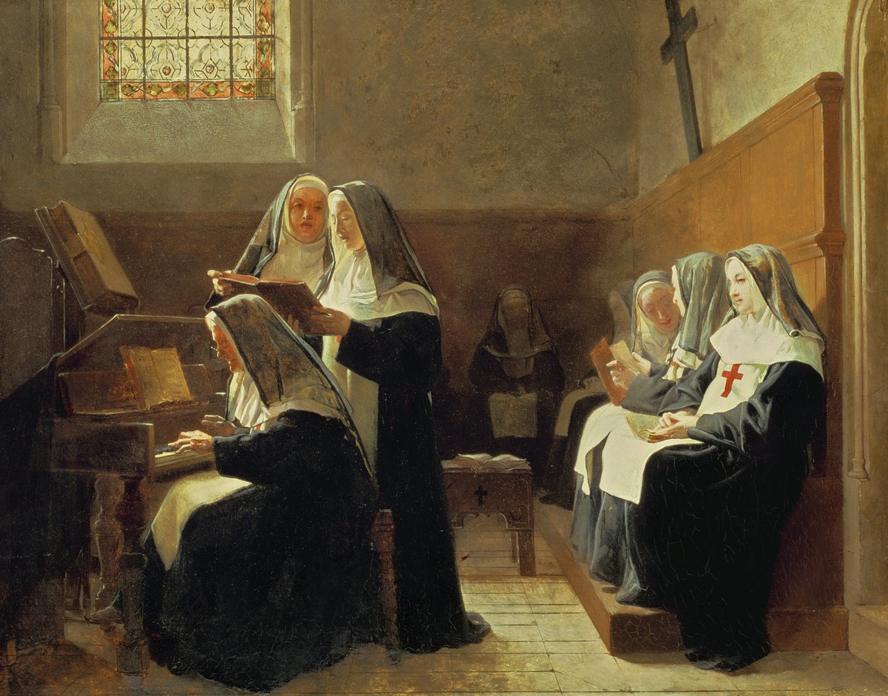 El coro del convento, 1865 de Jean or Jehan Georges Vibert