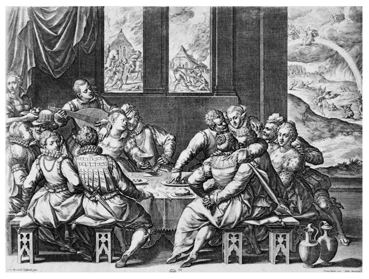 Vida en la corte de Catalina de Médici (1519-89), siglo XVI de Jean or Johann Sadeler