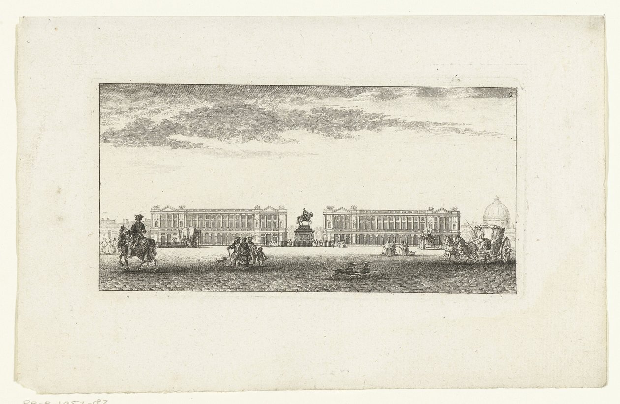 Vista de la Place Louis XV en París Vues de Paris (título de la serie) Vistas de París (título de la serie) de Jeanne Françoise Ozanne