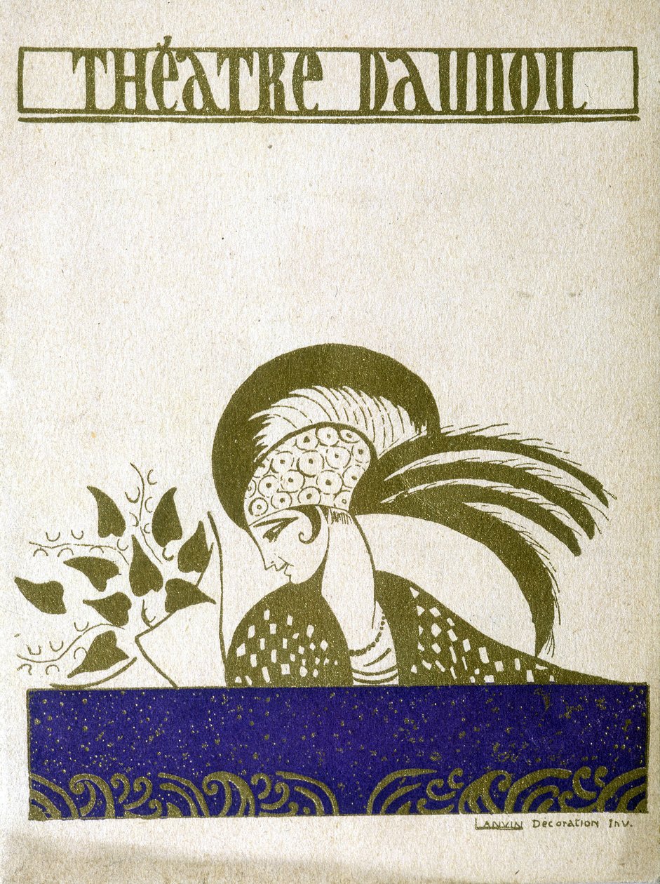 Programa del teatro Daunou en París de Jeanne Lanvin