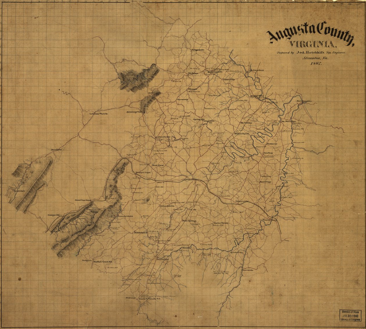 Condado de Augusta, Virginia, LOC 99446931 de Jedediah Hotchkiss