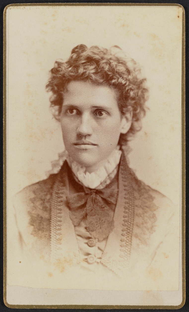 Retrato carte-de-visite de la señorita Julia J. Thomas, ca. 1875 de Jefferson Beardsley